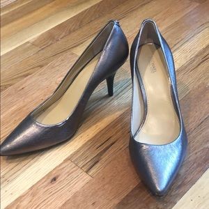 Michael Kors metallic leather shoes